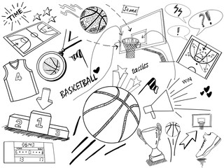 Obraz premium Basketball sketch