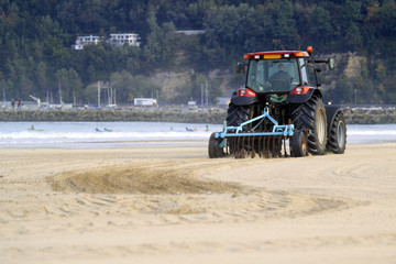 Obraz premium nettoyage des plages