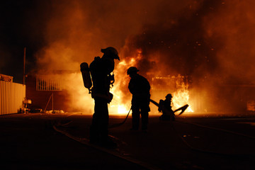 Firefighters Danger work