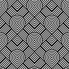 Design seamless monochrome geometric pattern
