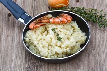 Risotto with prawn