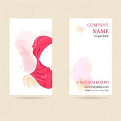 Vector illustration of business card