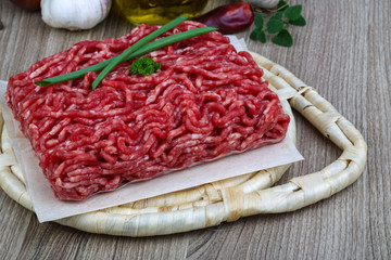 Minced beef meat