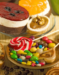 Image of various sweets closeup