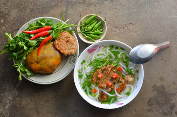 Banh canh noodle with fish in Mui Ne, Phan Thiet