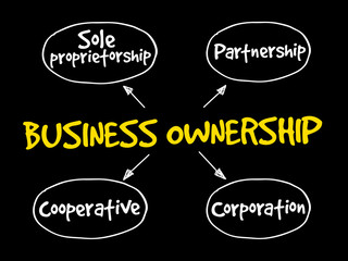 Business ownership mind map concept