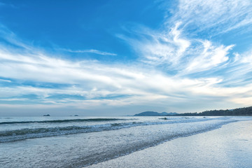 Rippled wave at the Hua Hin beach ,Thailand