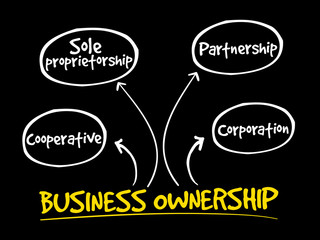 Business ownership mind map concept