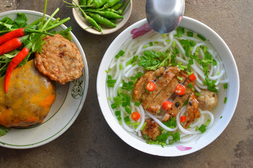 Banh canh noodle with fish in Mui Ne, Phan Thiet