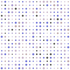 Dots seamless pattern. Abstract background with different color dots.