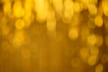 Fototapeta premium Golden blur bokeh light happy new year background