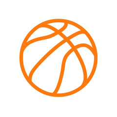 Basketball icon vector. Also can be used as an icon of offline activities.