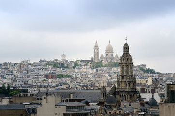 Fototapeta na wymiar Basilica sacre coeur in Montmartre district