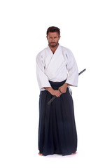 Aikido master standing still