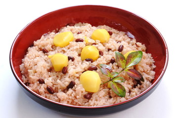 栗赤飯