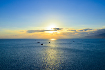 Fototapeta premium sunset on sea