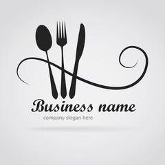 Fototapeta na wymiar Logo modern restaurant