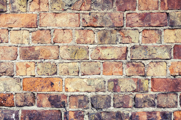 Grunge urban background of a brick wall