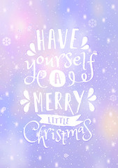 Naklejka na ściany i meble Christmas Greeting Card Template