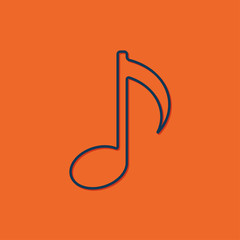 Vector music icon 