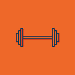 Vector dumbbell icon 
