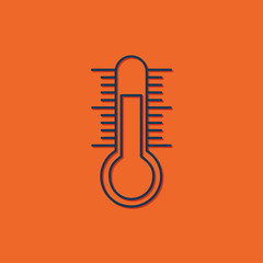Vector thermometer icon 