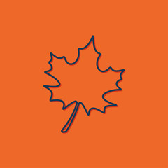Vector maple leaf icon 