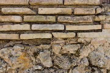 Old stone wall. Background.