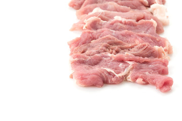 slice pork