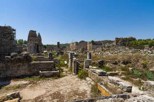 Ancient ruins of Perge. Turkey