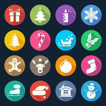 Christmas Flat Icons Set 2