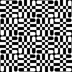 Fototapeta premium Seamless Square and Stripe Pattern