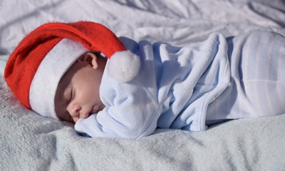 Sleeping Santa Claus Baby