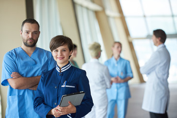 Fototapeta premium group of medical staff at hospital