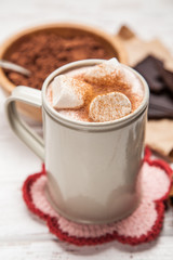 Cocoa drink with marshmallows