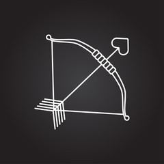 Vector amour arrow icon 