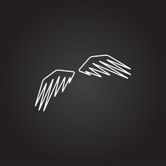 Vector wings icon 