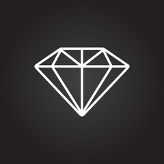 Vector diamond icon 