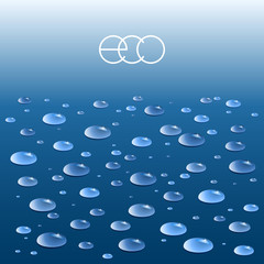 Vector ecologic background.