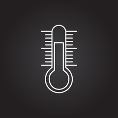 Vector thermometer icon 