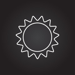 Vector sun icon 