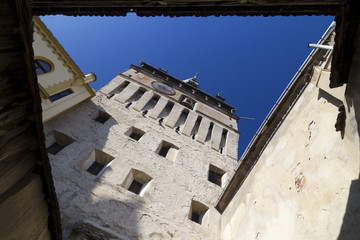 Sighisoara- walls of the Clock Tower
