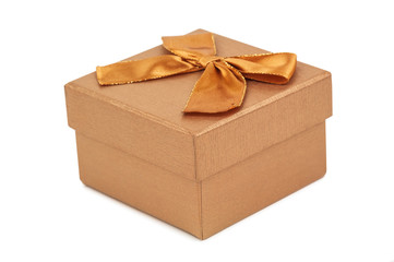 isolated golden box