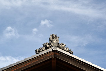 日本家屋の飾瓦　鍾馗
