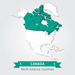 Canada. All the countries of North America.