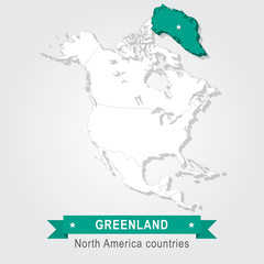 Greenland. All the countries of North America.