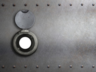 peephole on metal armored door