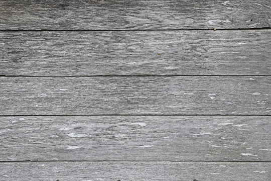 Hintergrund aus grauen, verwitterten Holzbrettern