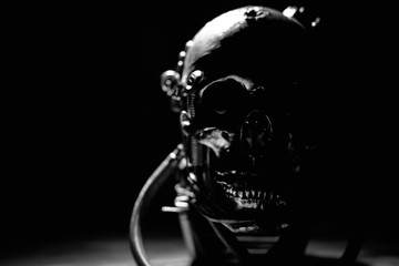 Skull of a human size robot - 96010177