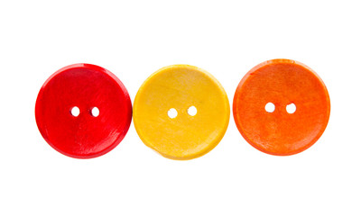 colored buttons on a white background
